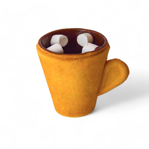 Jedlé šálky z marshmallow. Tmavá čokoláda