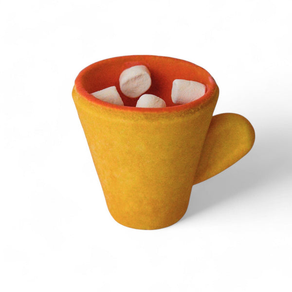 Jedlé šálky z marshmallow. Jahodová čokoláda